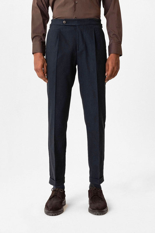 Antioch High-Waisted Pleated Double-Cuff Men's Pants