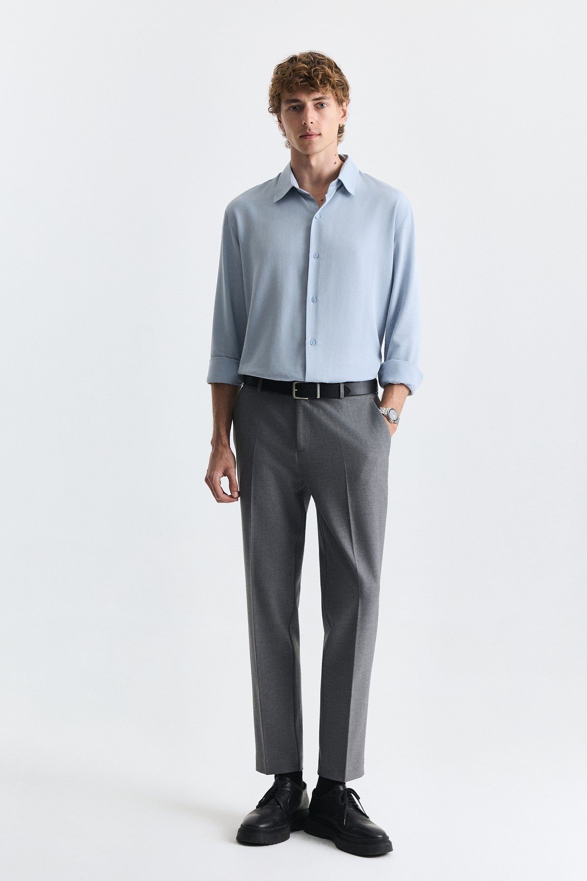 High-Waisted Classic Men's Pants