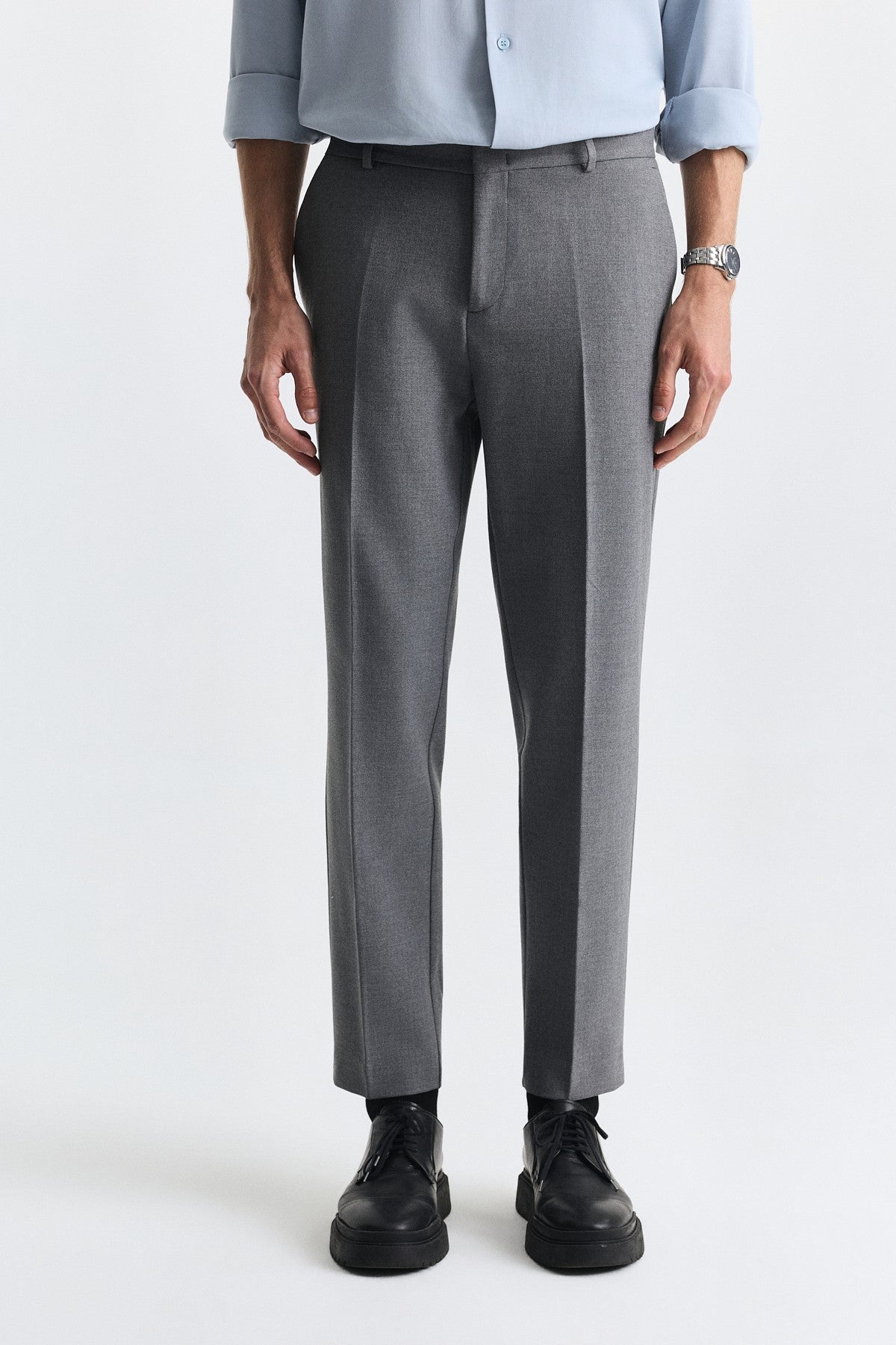 High-Waisted Classic Men's Pants