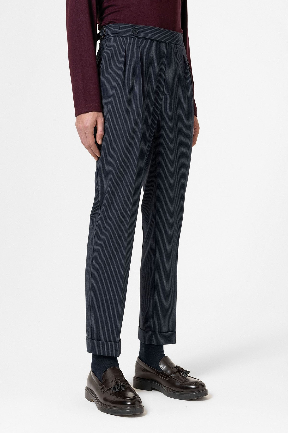 Antioch High-Waisted Striped Men's Flared Pants
