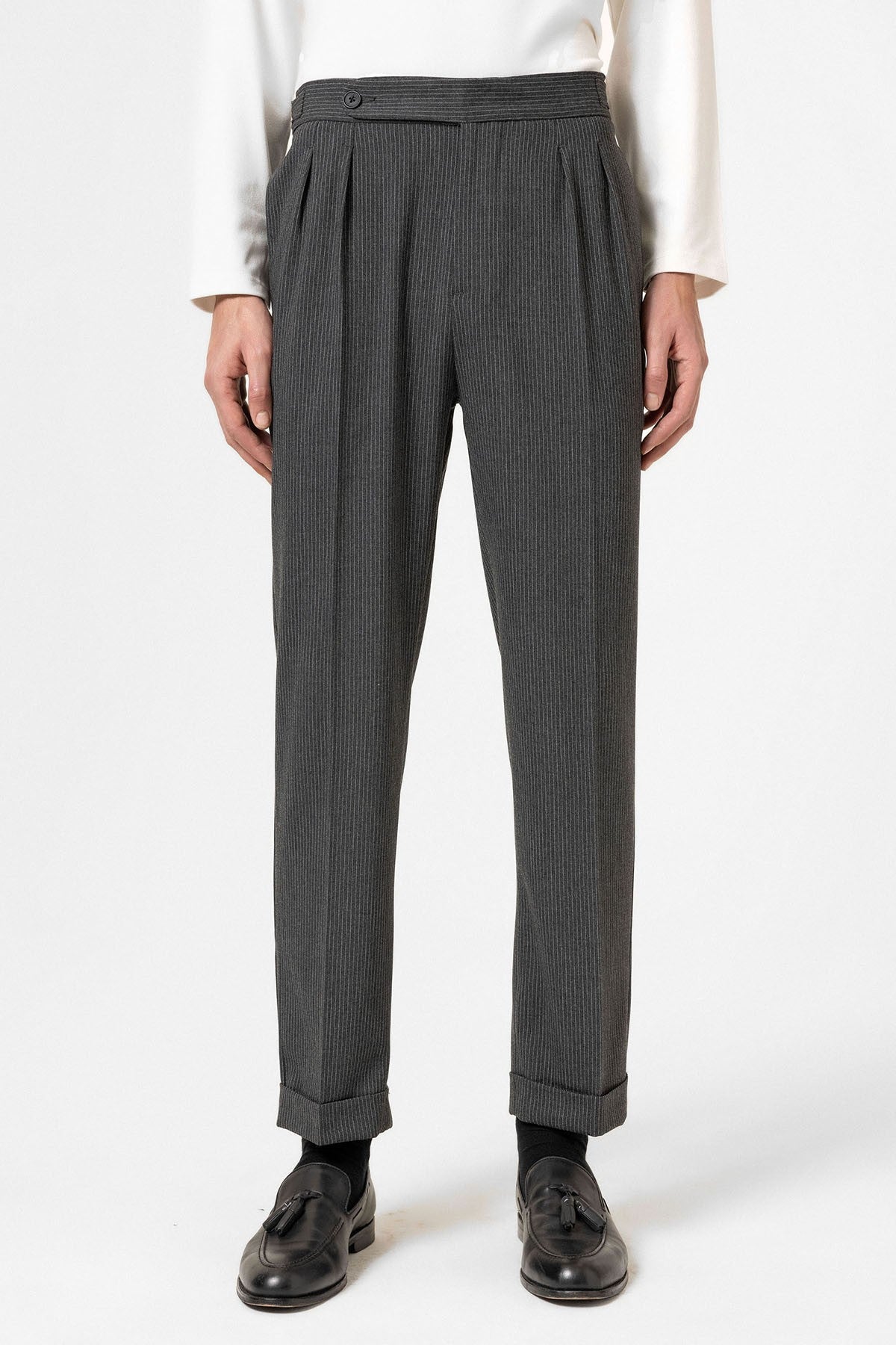 Antioch High-Waisted Striped Men's Flared Pants