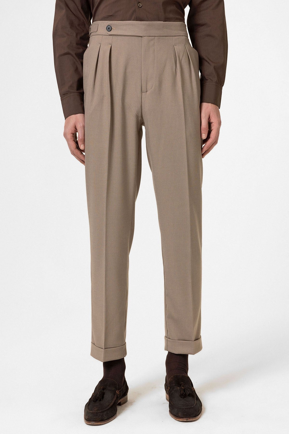 Antioch High-Waisted Striped Men's Flared Pants