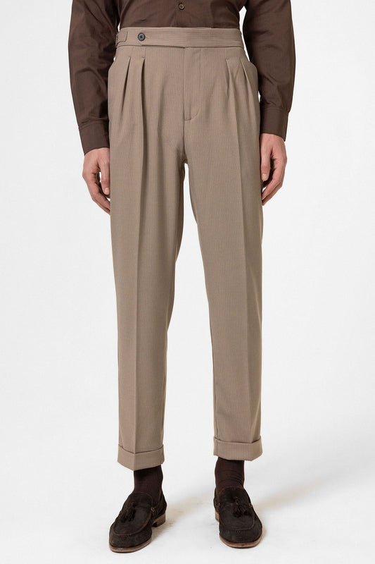 Antioch High-Waisted Striped Men's Flared Pants