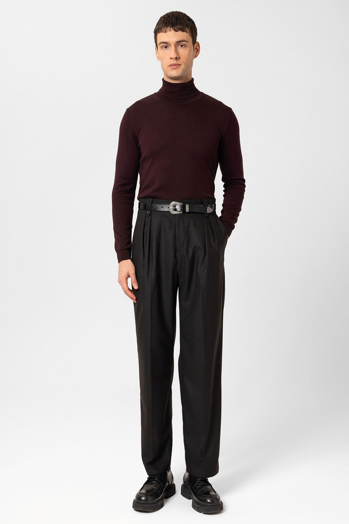 Antioch Double-Pleated High-Waisted Men's Pants