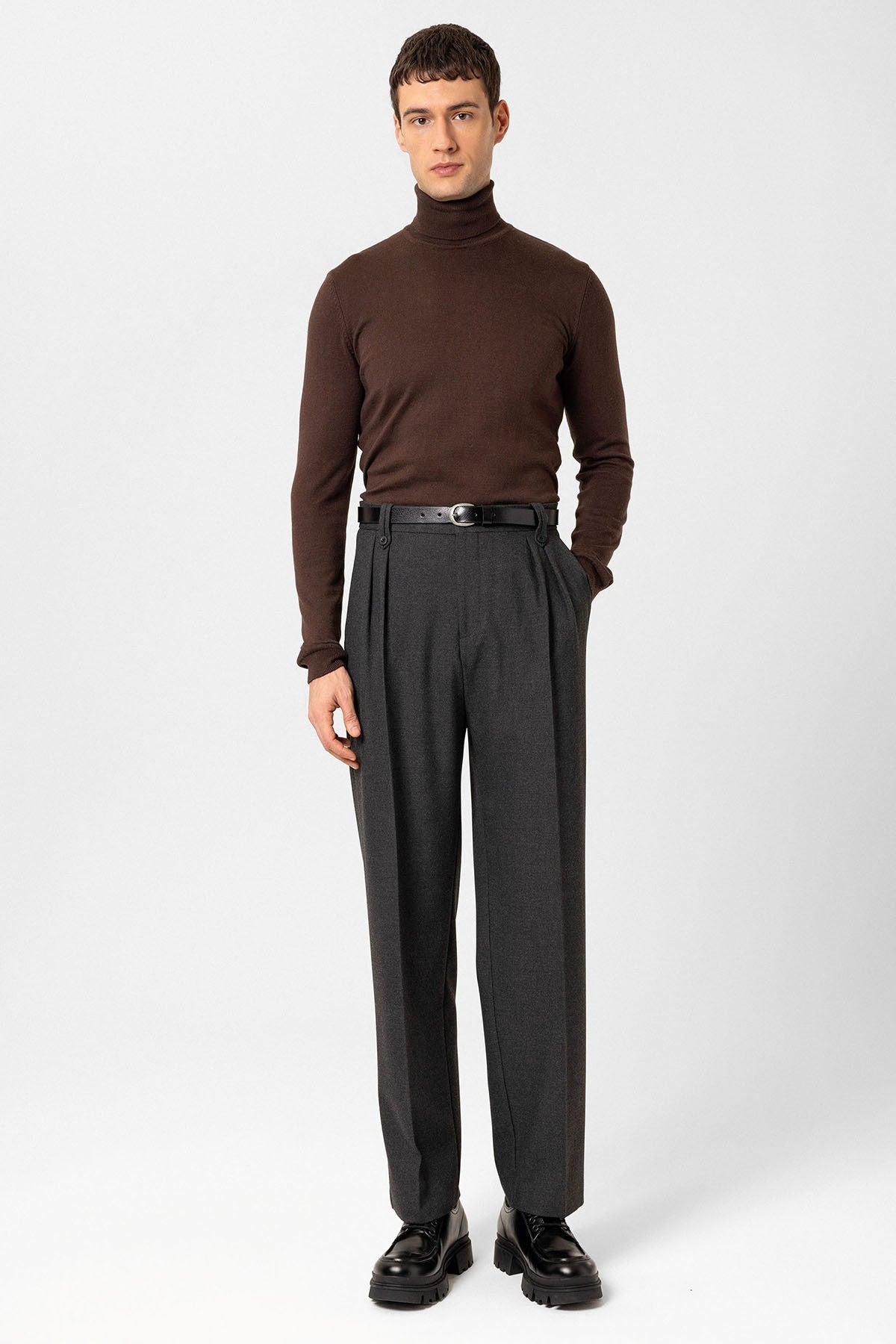 Antioch Double-Pleated High-Waisted Men's Pants
