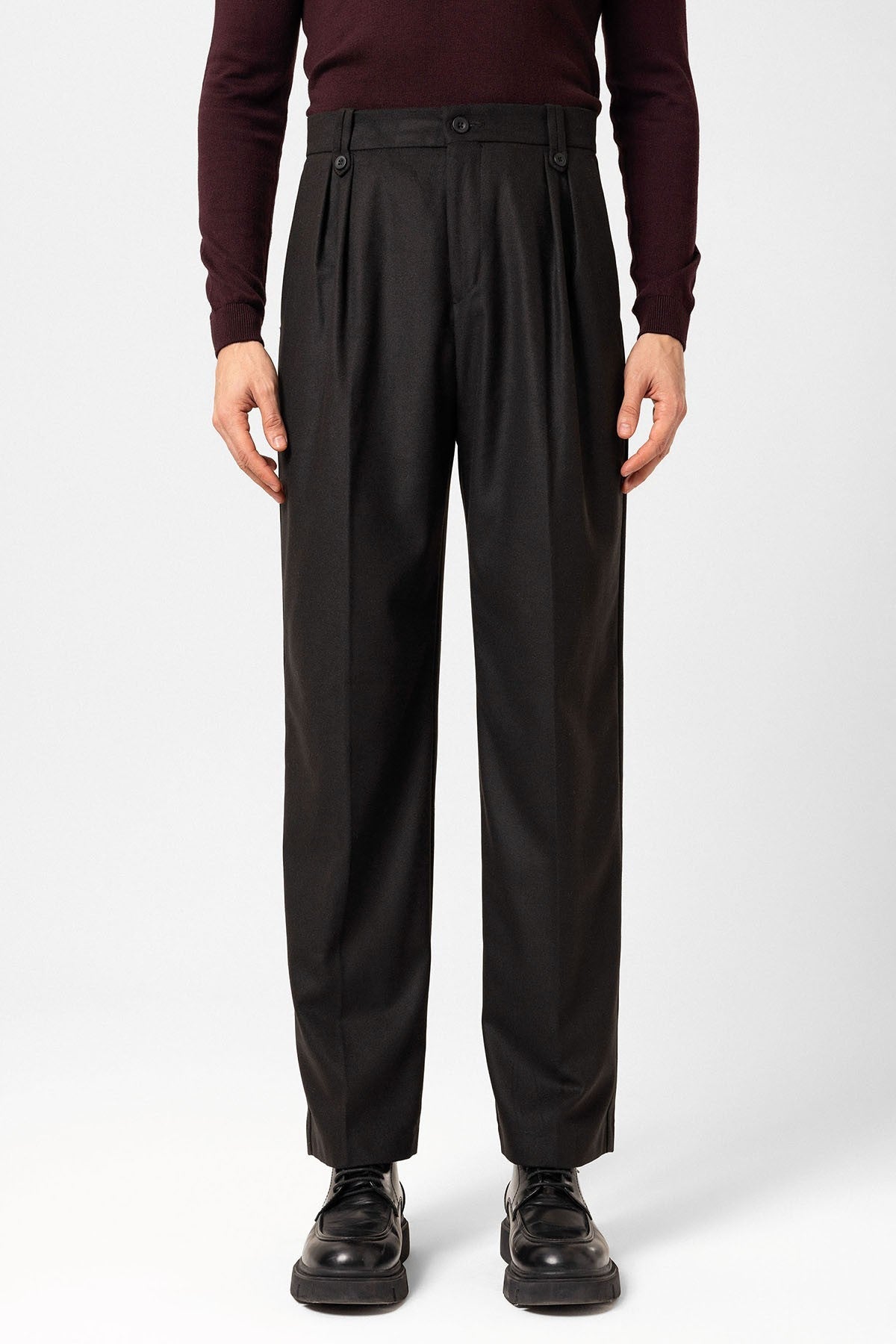 Antioch Double-Pleated High-Waisted Men's Pants
