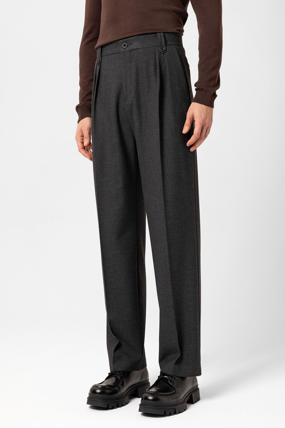 Antioch Double-Pleated High-Waisted Men's Pants