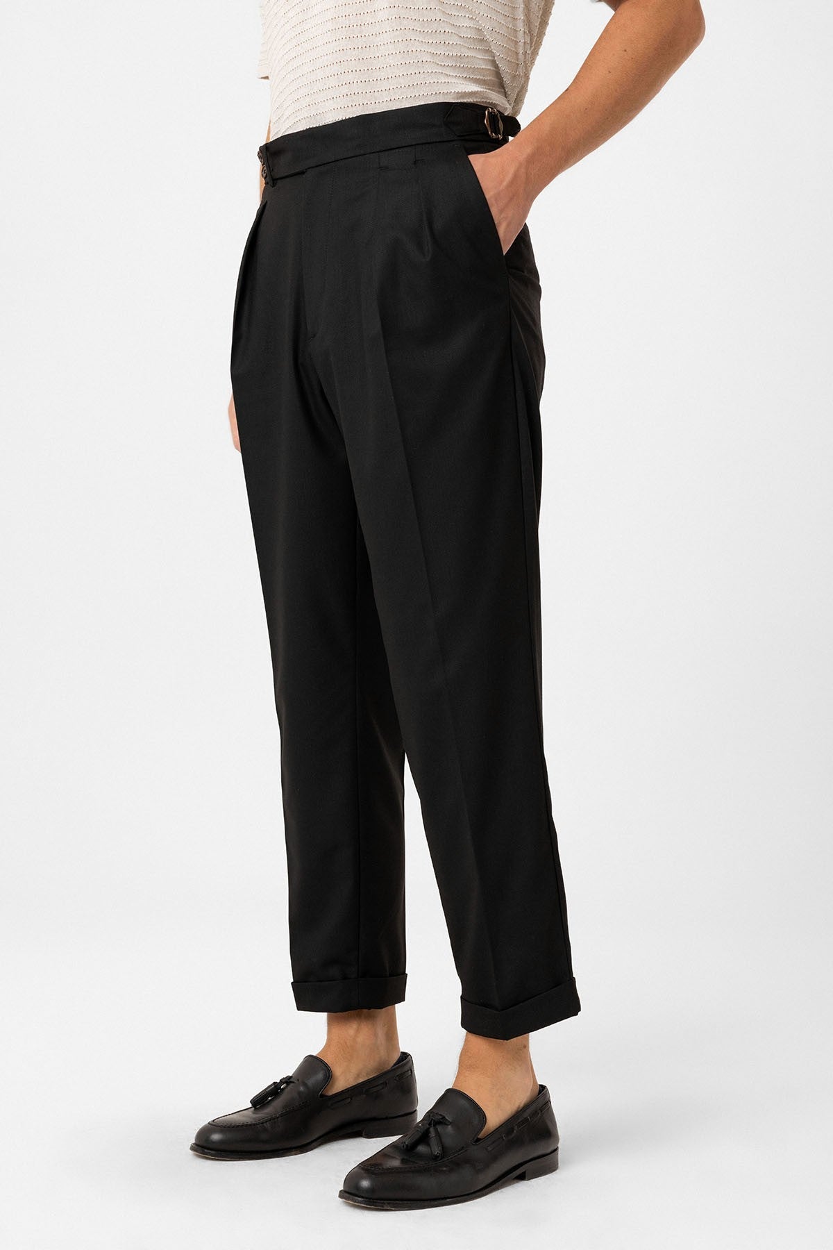 Antioch Pleated High-Waisted Men's Pants