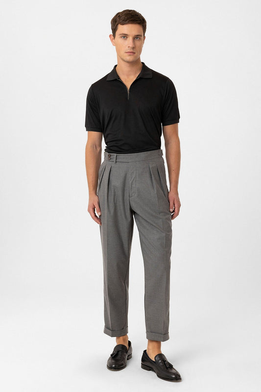 Antioch Pleated High-Waisted Men's Pants
