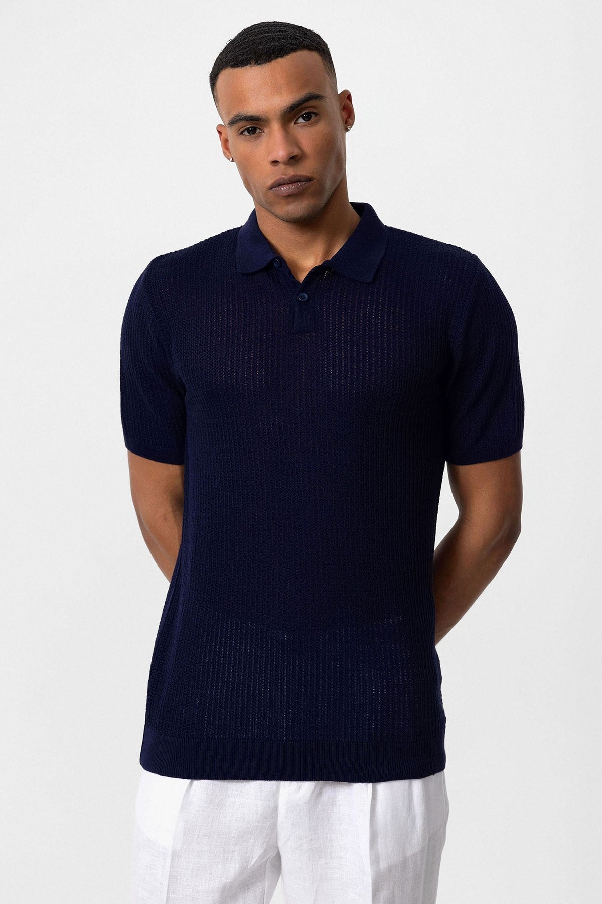 Antioch Polo-Neck Knit Men's T-Shirt