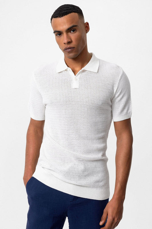 Antioch Polo-Neck Knit Men's T-Shirt