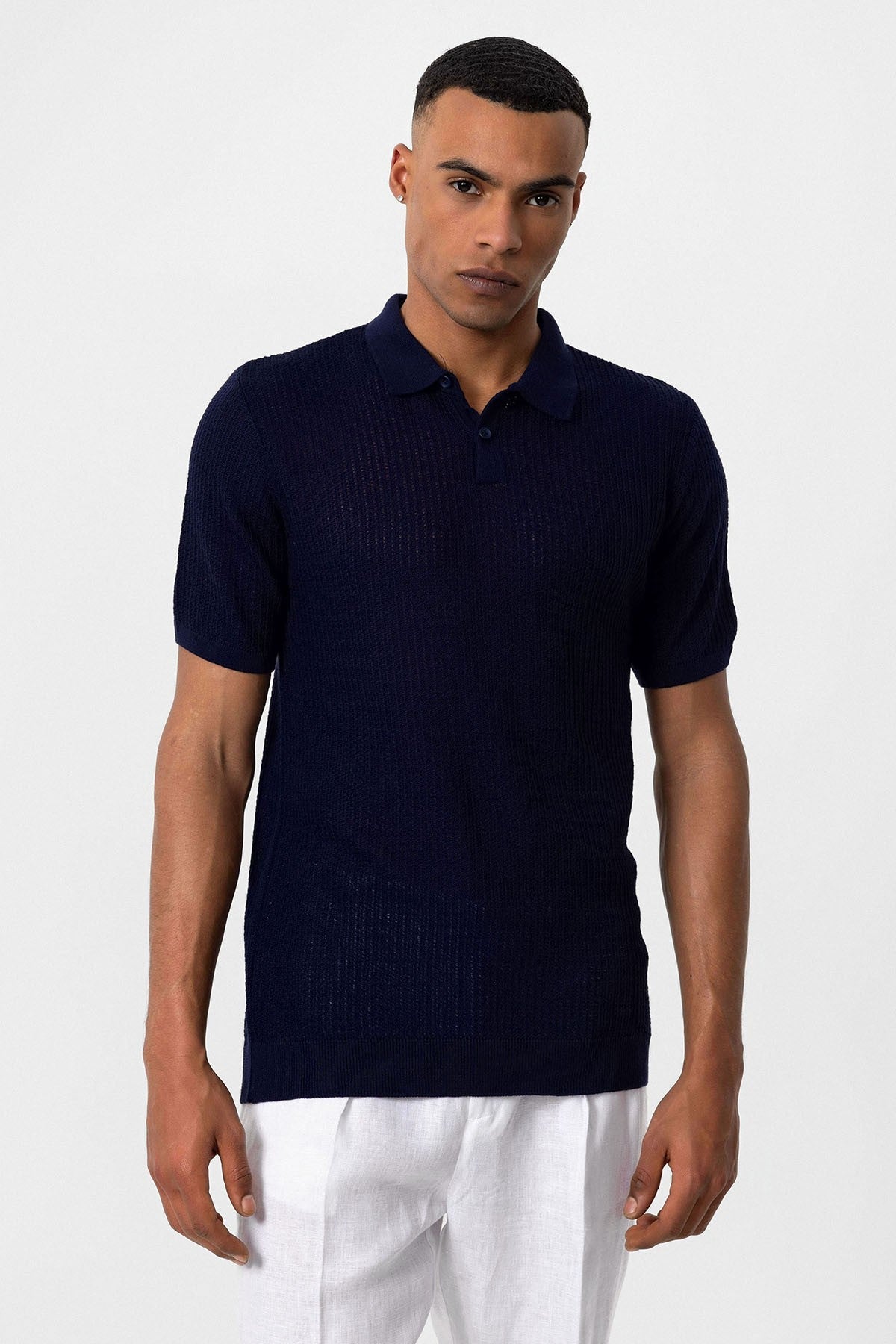 Antioch Polo-Neck Knit Men's T-Shirt
