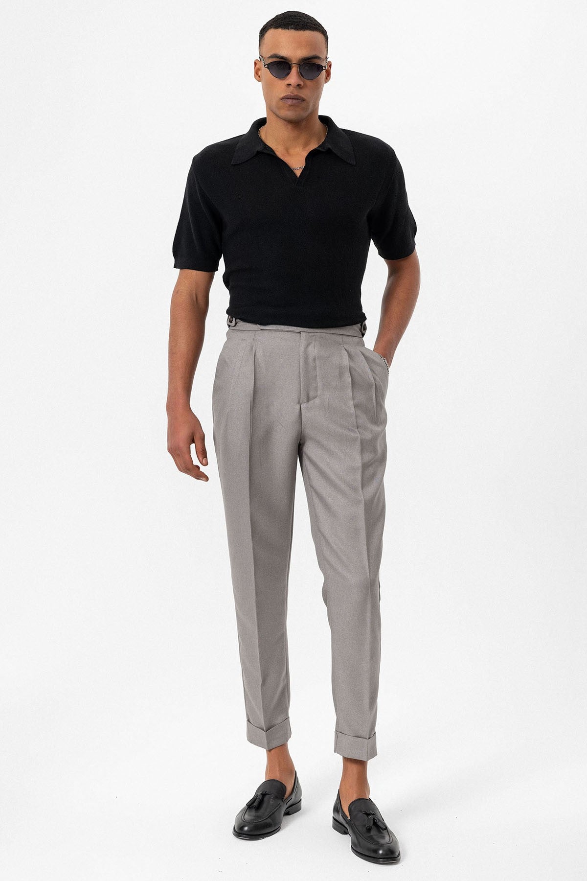 Antioch Polo-Neck Men's Knit T-Shirt