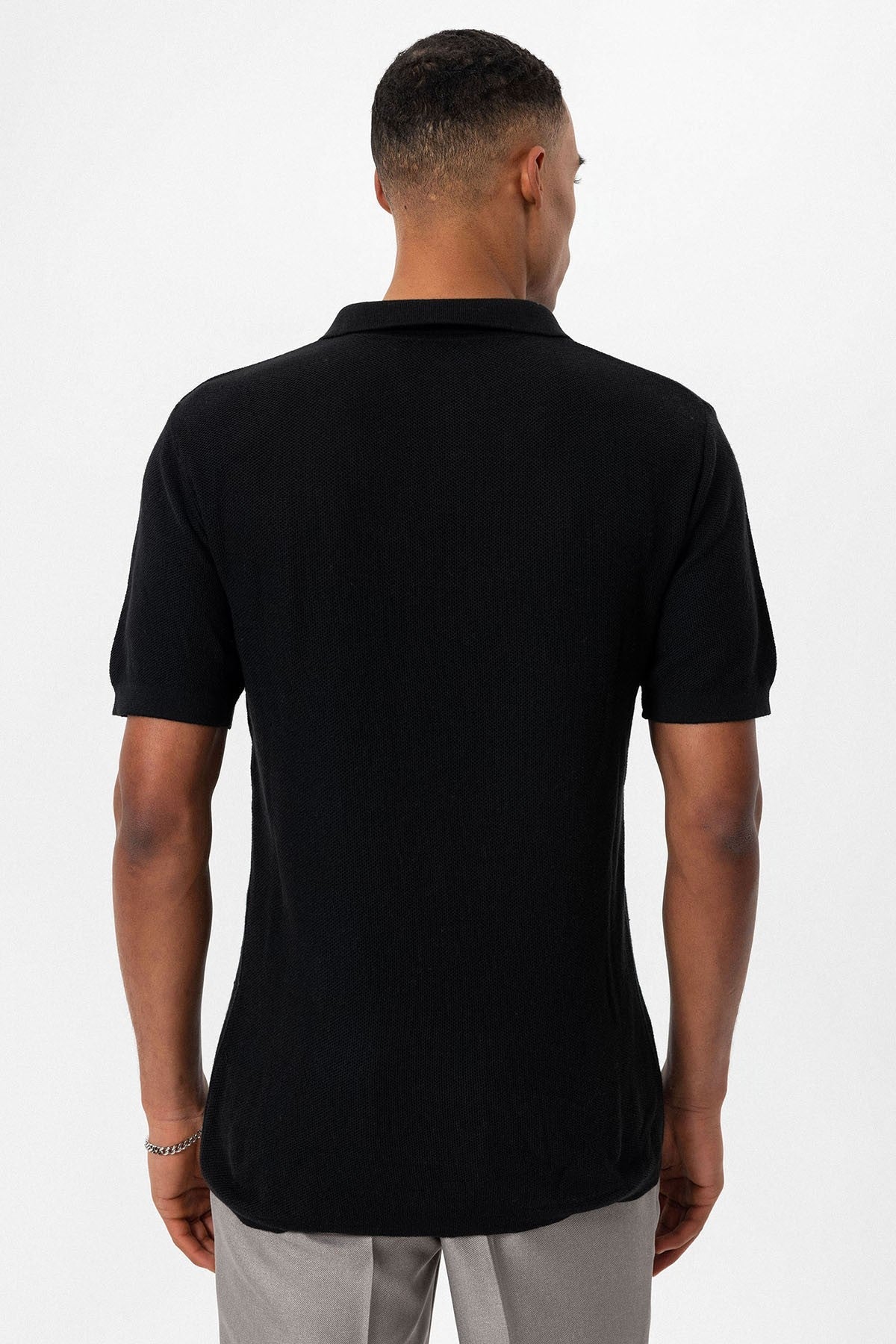 Antioch Polo-Neck Men's Knit T-Shirt
