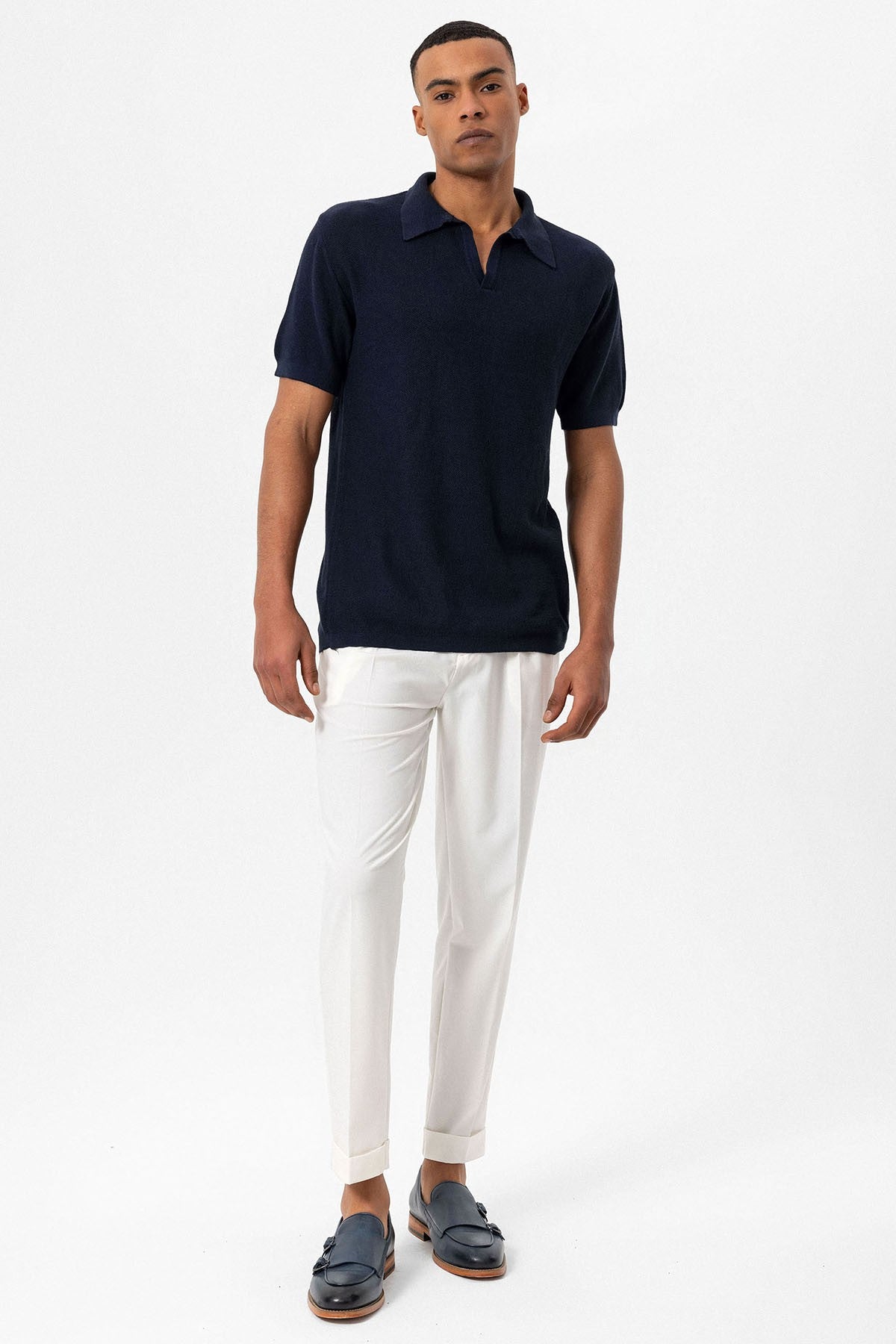 Antioch Polo-Neck Men's Knit T-Shirt