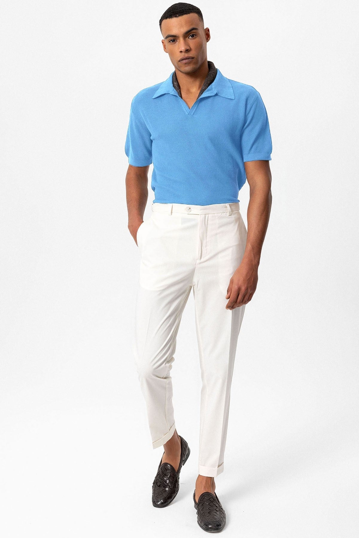 Antioch Polo-Neck Men's Knit T-Shirt