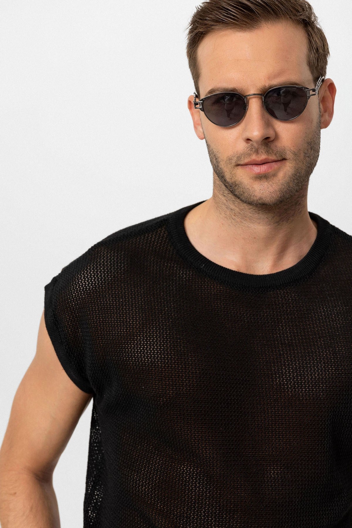 Antioch Sleeveless Openwork Men's T-Shirt