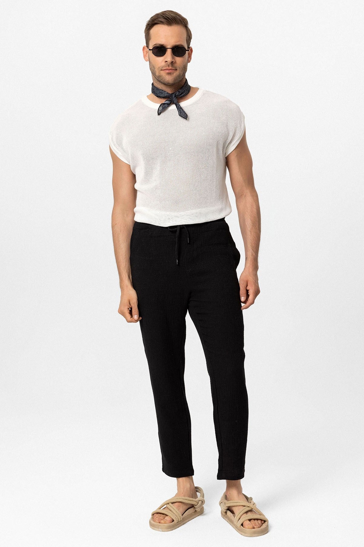 Antioch Sleeveless Openwork Men's T-Shirt