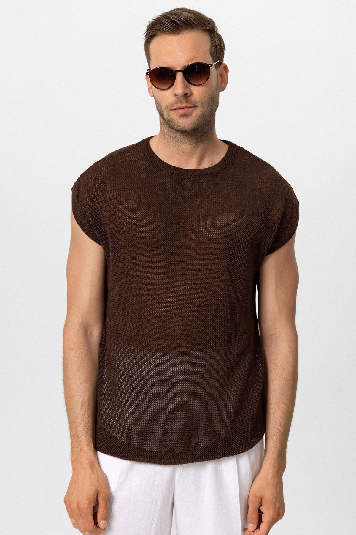 Antioch Sleeveless Openwork Men's T-Shirt