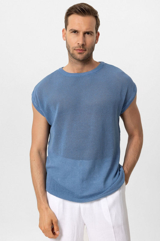 Antioch Sleeveless Openwork Men's T-Shirt