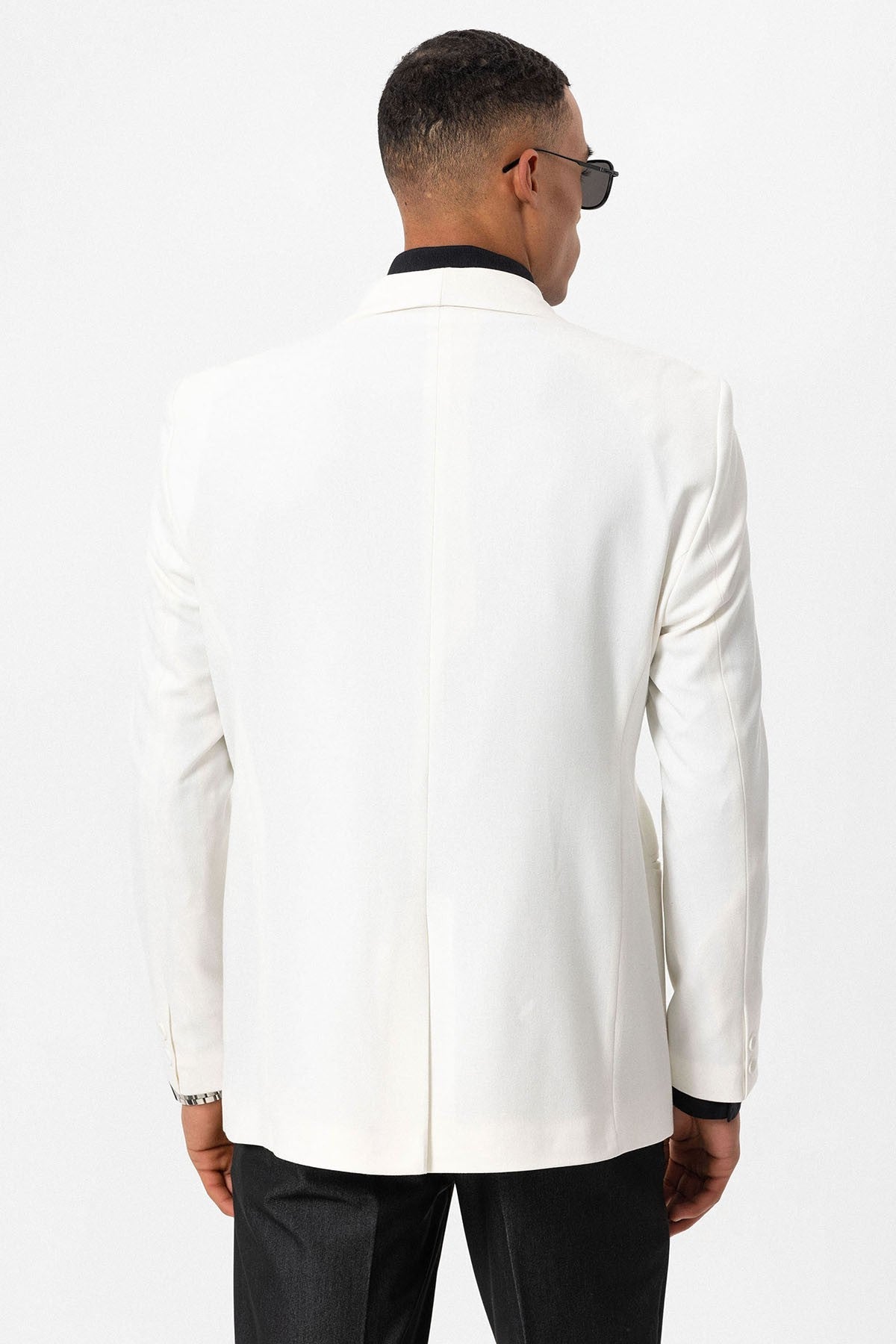 Antioch Double-Breasted Men's Blazer with Belt