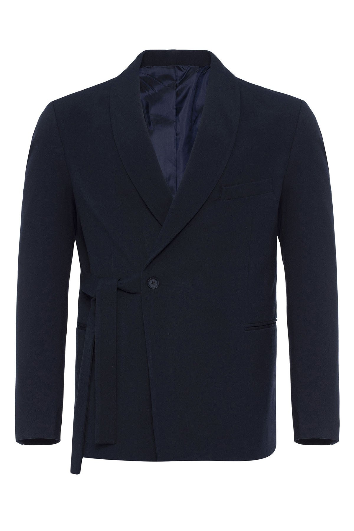 Antioch Double-Breasted Men's Blazer with Belt