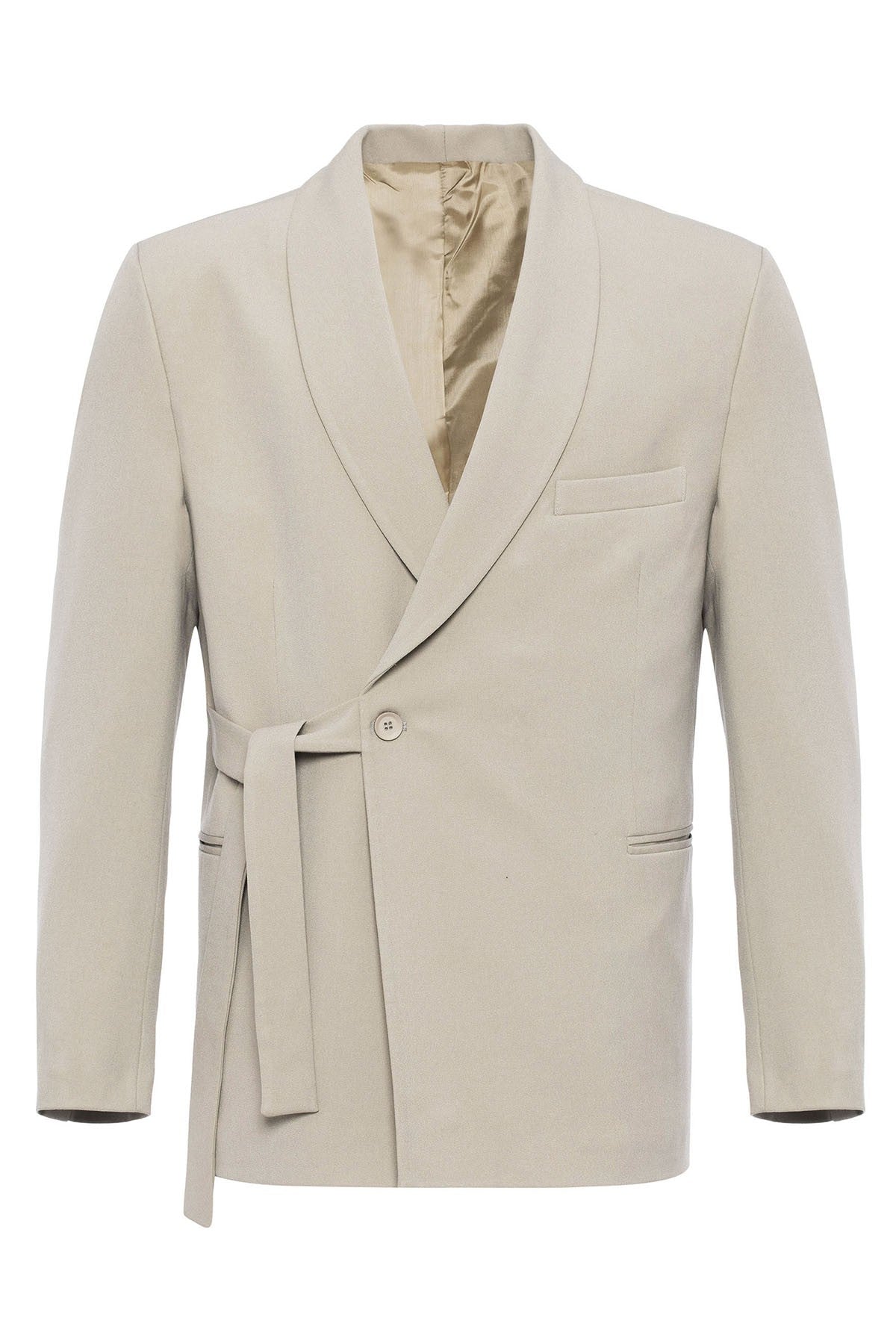 Antioch Double-Breasted Men's Blazer with Belt