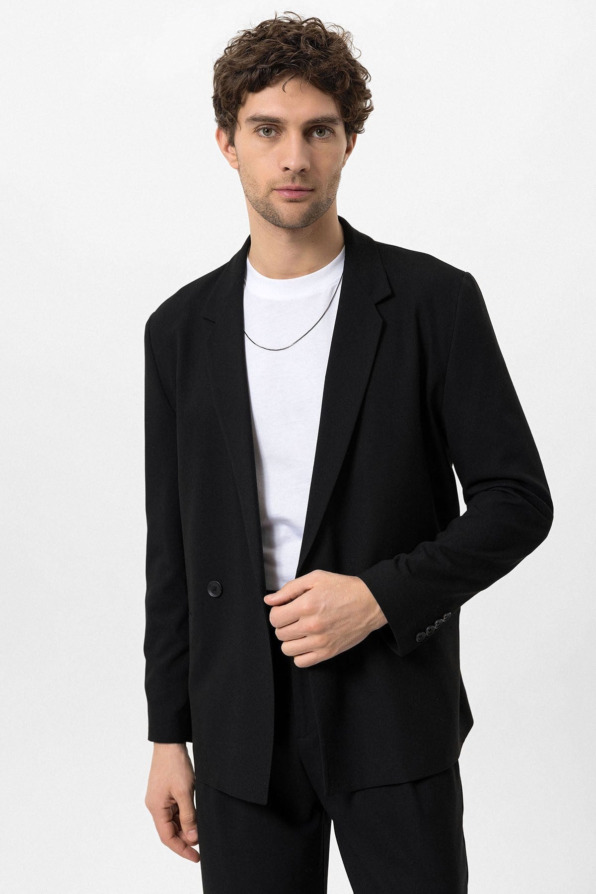 Antioch Single-Button Double-Breasted Men's Blazer