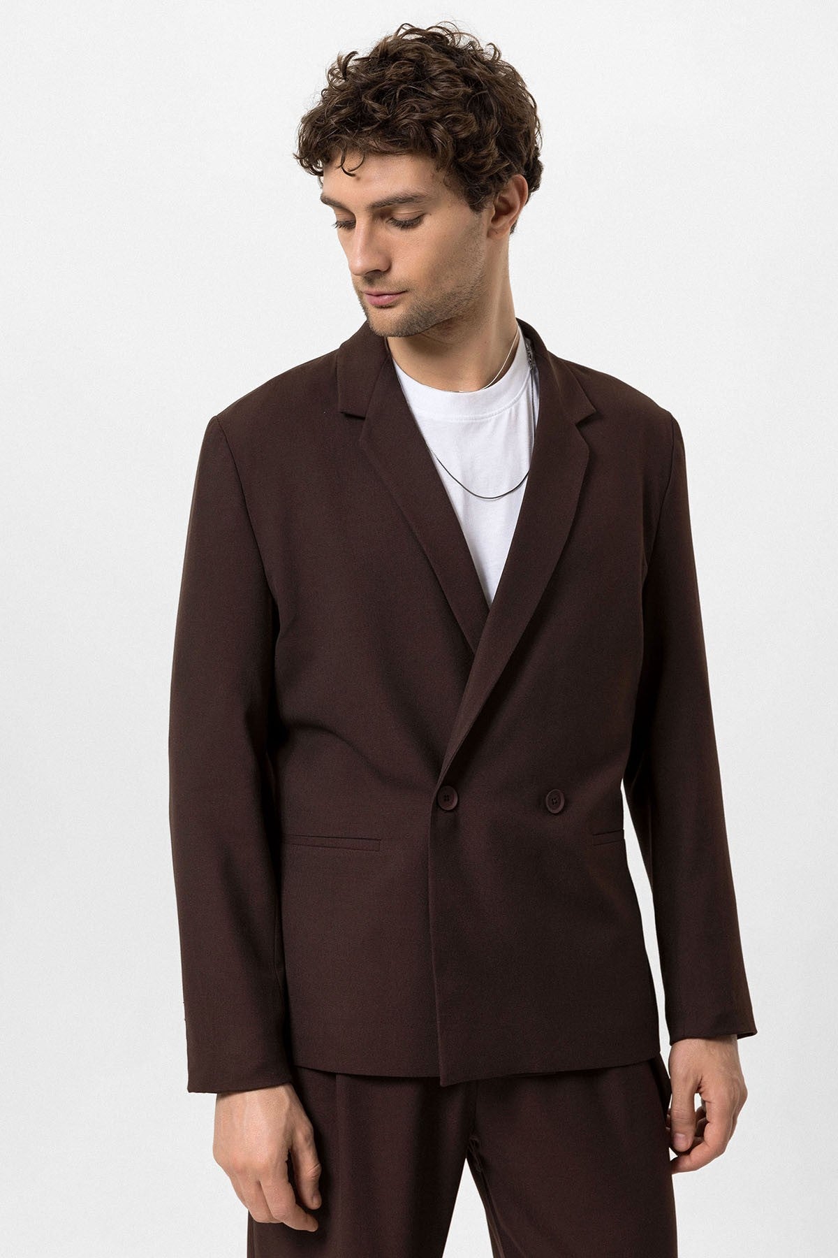 Antioch Single-Button Double-Breasted Men's Blazer