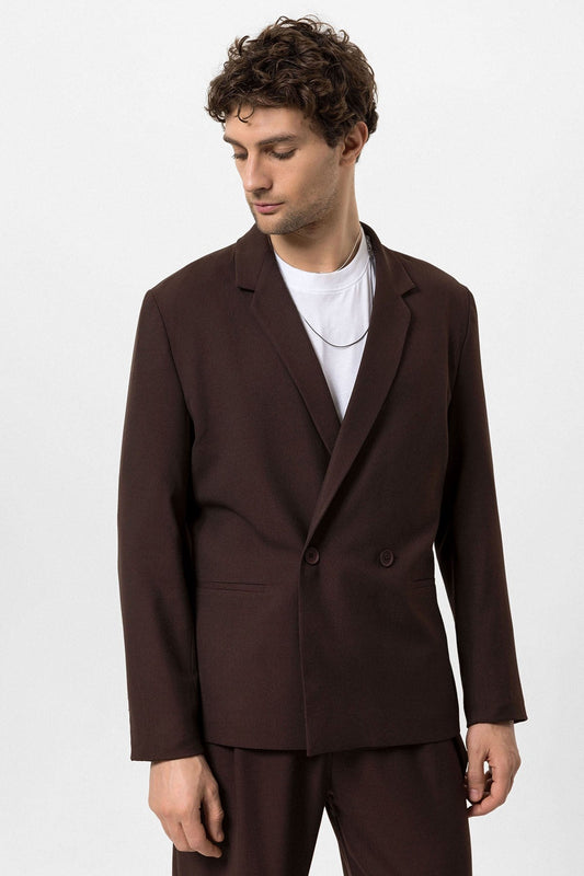 Antioch Single-Button Double-Breasted Men's Blazer