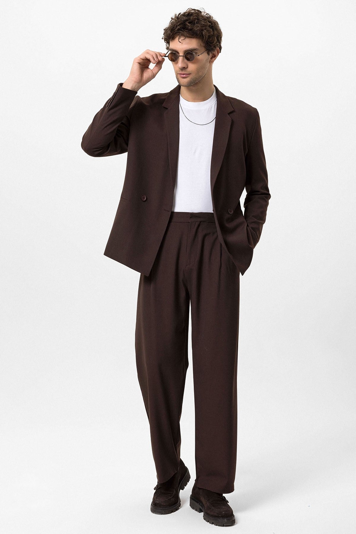 Antioch Single-Button Double-Breasted Men's Blazer