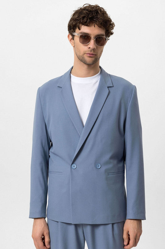 Antioch Single-Button Double-Breasted Men's Blazer