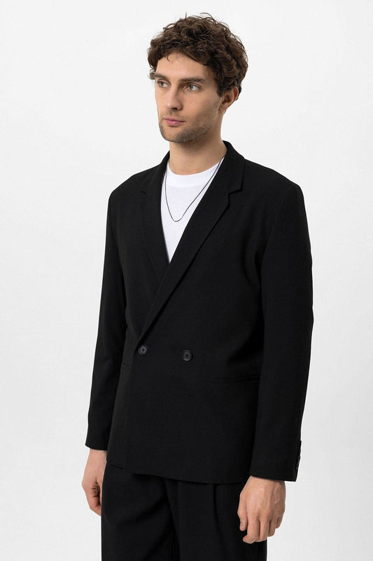 Antioch Single-Button Double-Breasted Men's Blazer