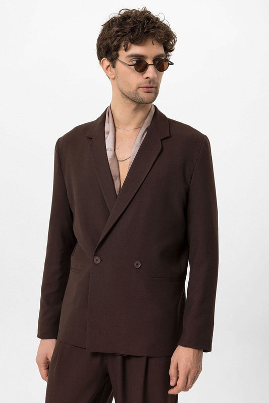 Antioch Single-Button Double-Breasted Men's Blazer