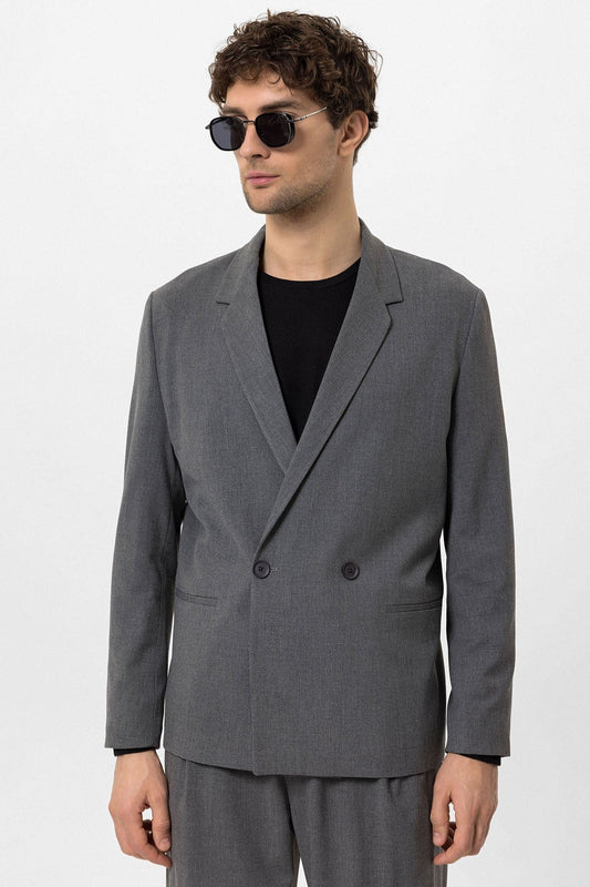 Antioch Single-Button Double-Breasted Men's Blazer