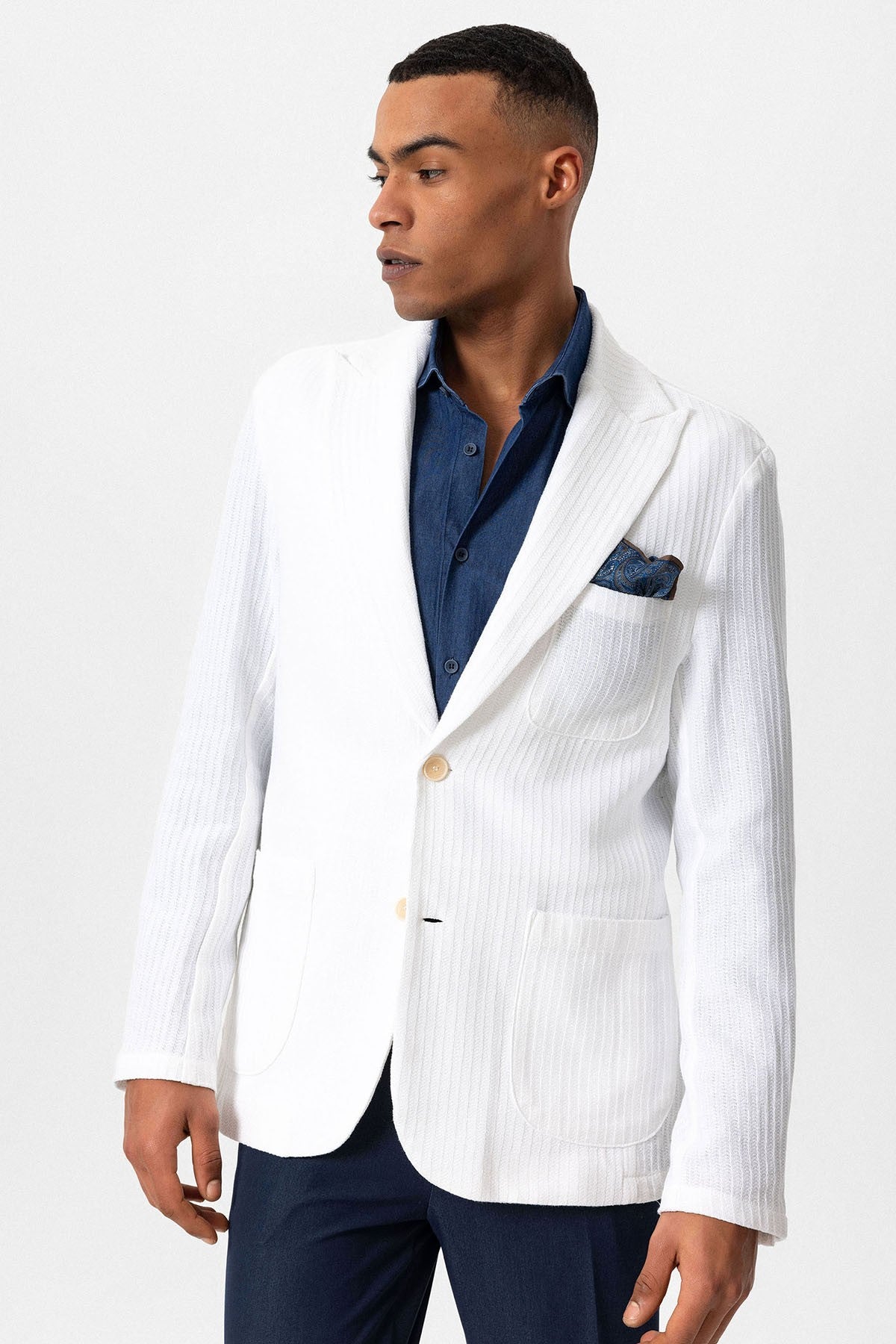 Antioch Men's Blazer Jacket with Side Pockets, Unlined