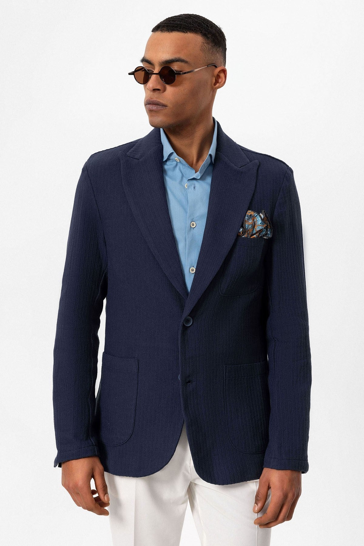 Antioch Men's Blazer Jacket with Side Pockets, Unlined
