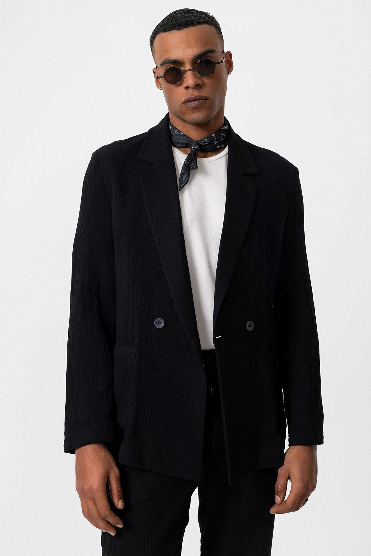 Antioch Double-Breasted Unlined Men's Blazer