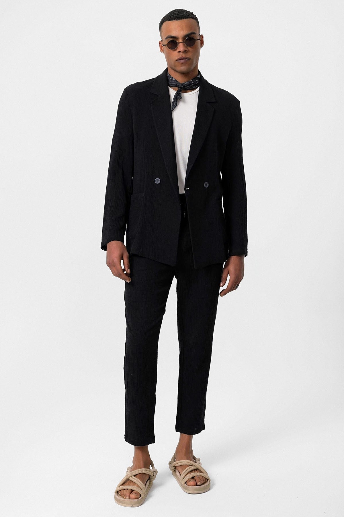 Antioch Double-Breasted Unlined Men's Blazer