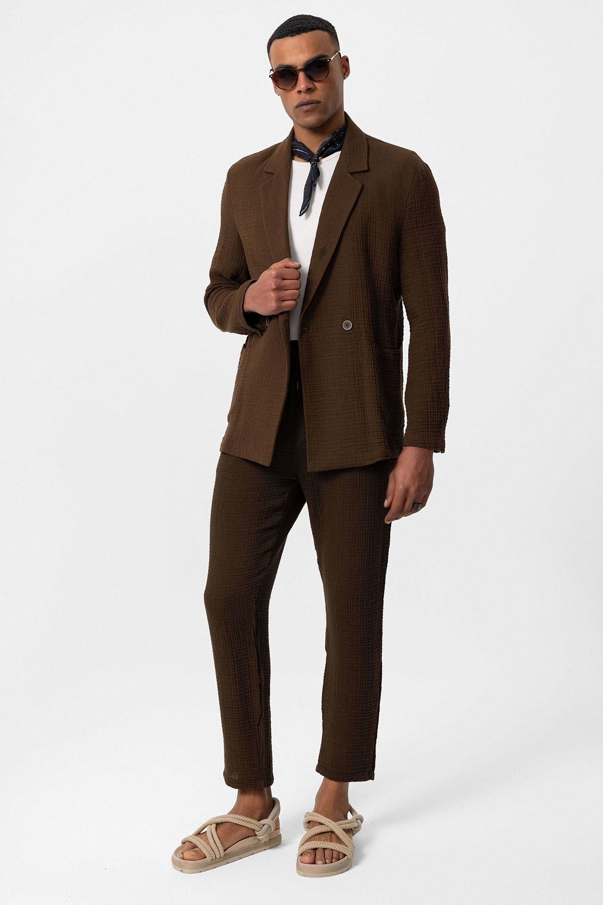 Antioch Double-Breasted Unlined Men's Blazer