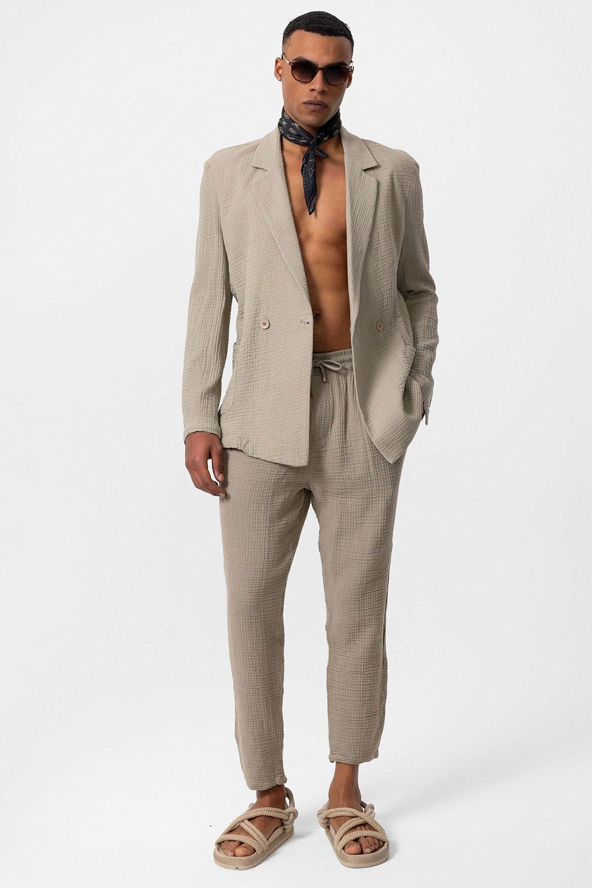 Antioch Double-Breasted Unlined Men's Blazer