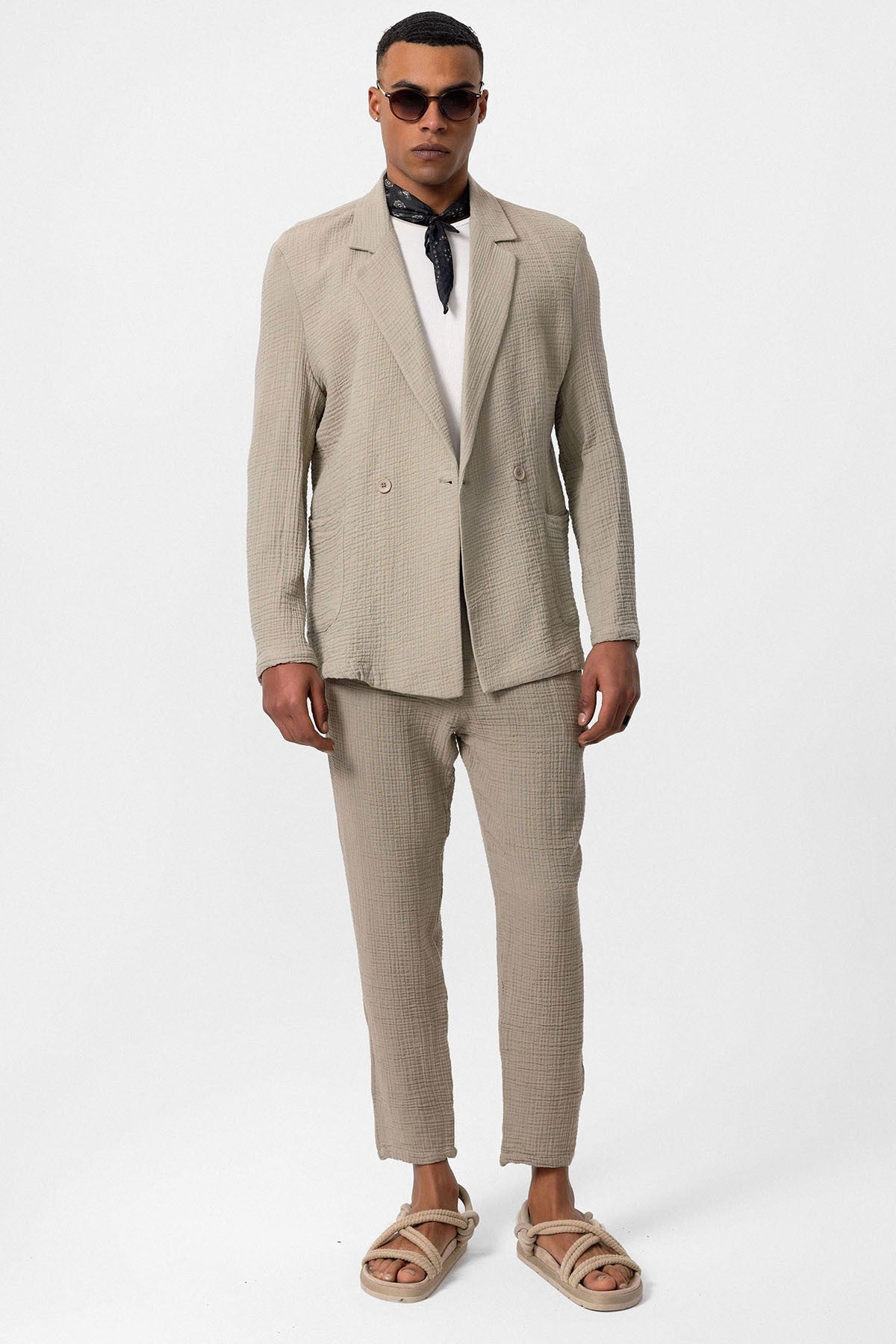 Antioch Double-Breasted Unlined Men's Blazer