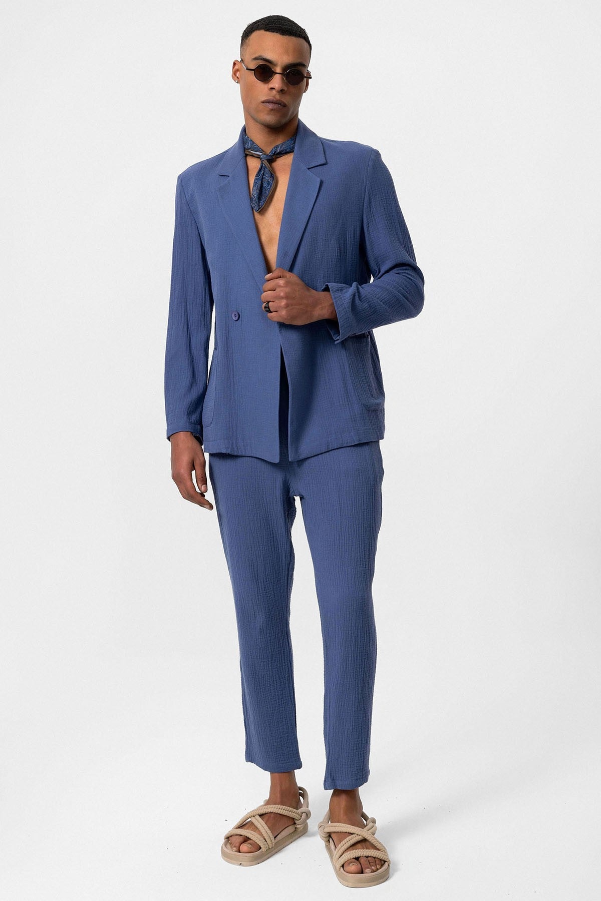 Antioch Double-Breasted Unlined Men's Blazer