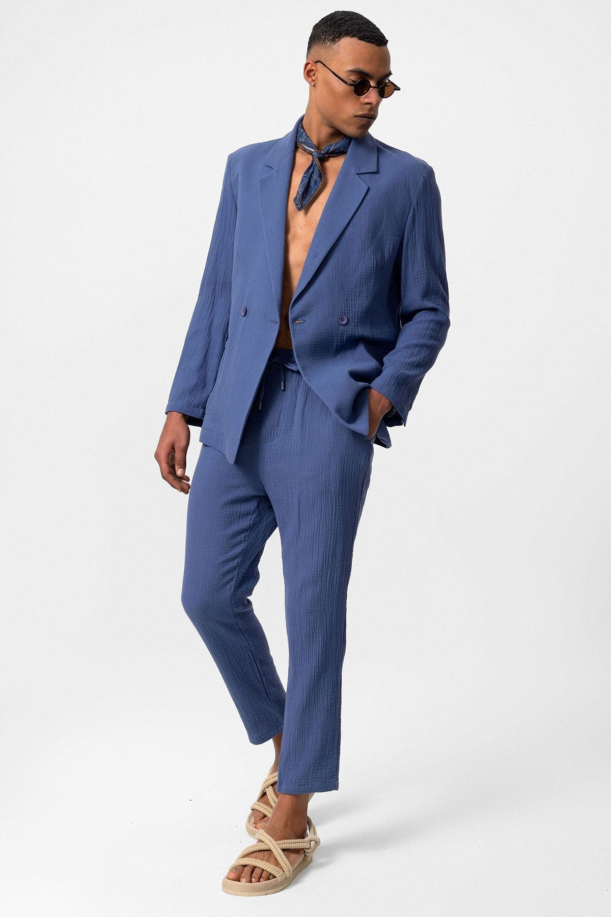 Antioch Double-Breasted Unlined Men's Blazer