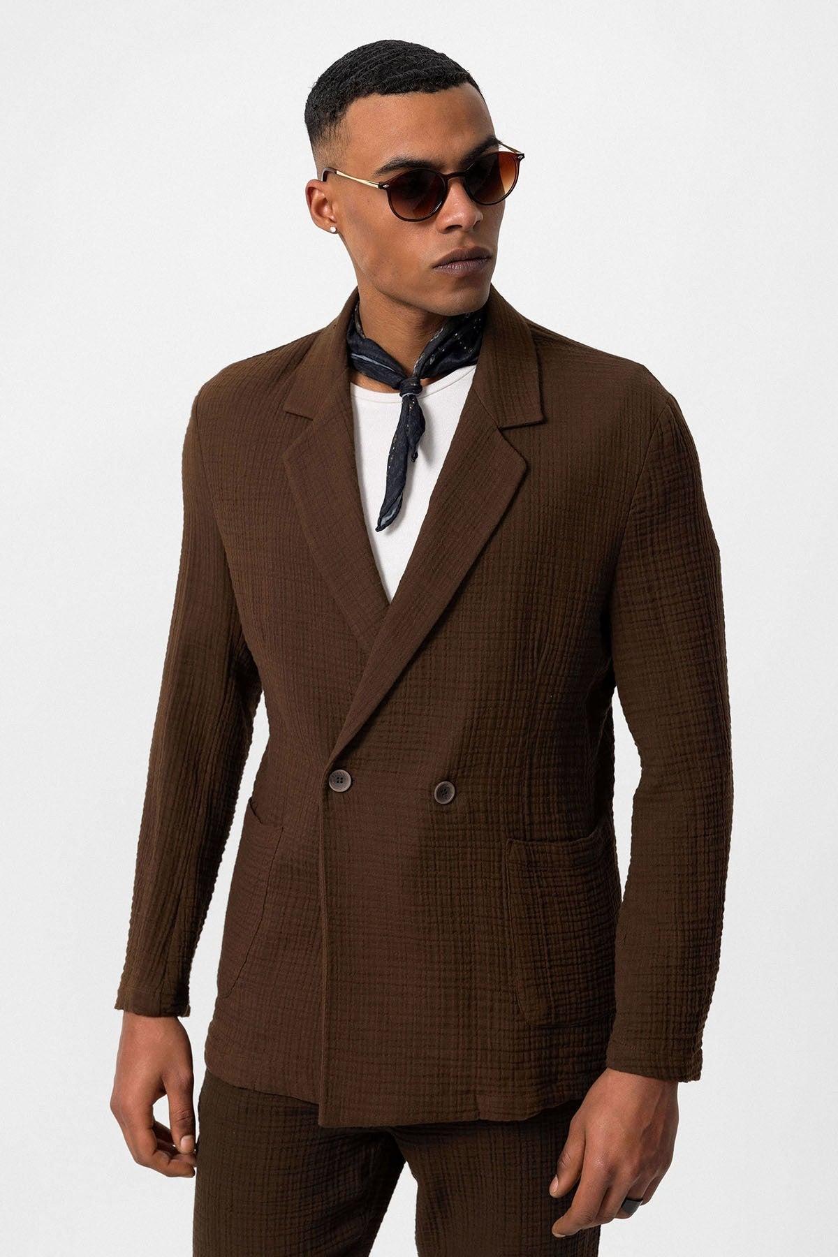 Antioch Double-Breasted Unlined Men's Blazer