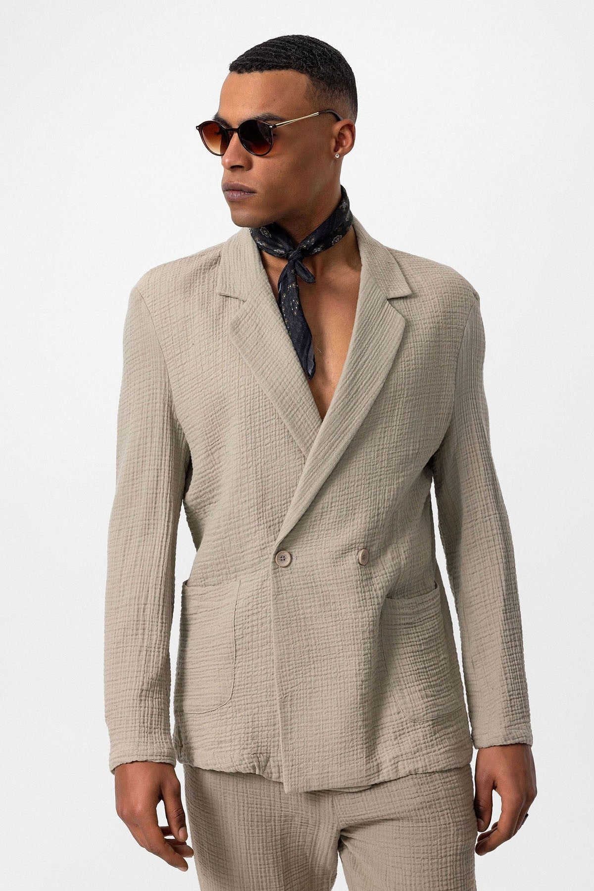 Antioch Double-Breasted Unlined Men's Blazer