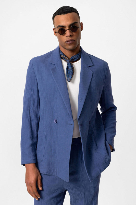Antioch Double-Breasted Unlined Men's Blazer