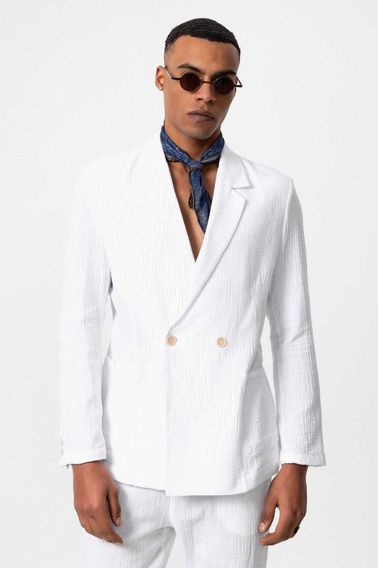 Antioch Double-Breasted Unlined Men's Blazer