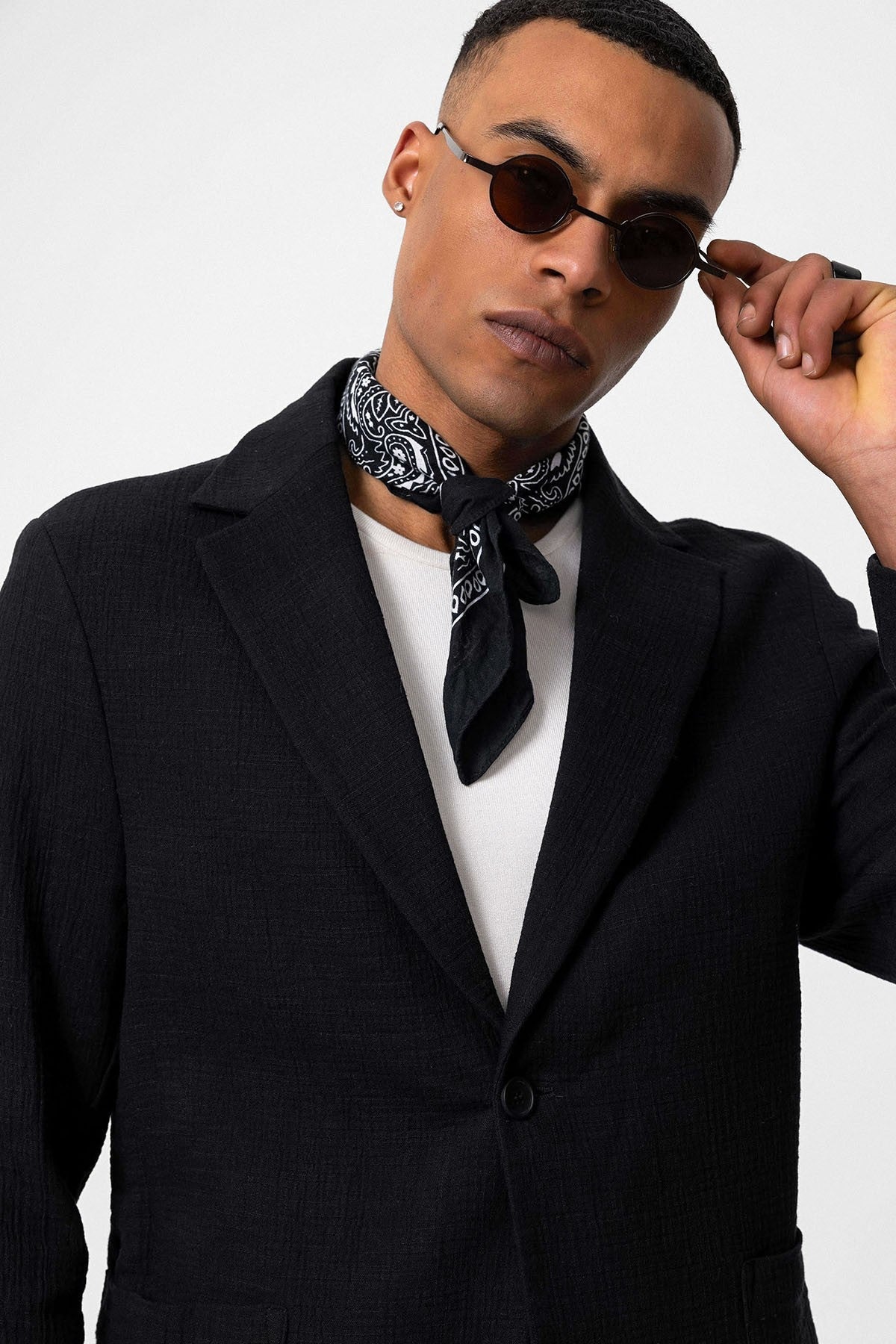 Antioch Men's Blazer Jacket with Side Pockets and No Lapels