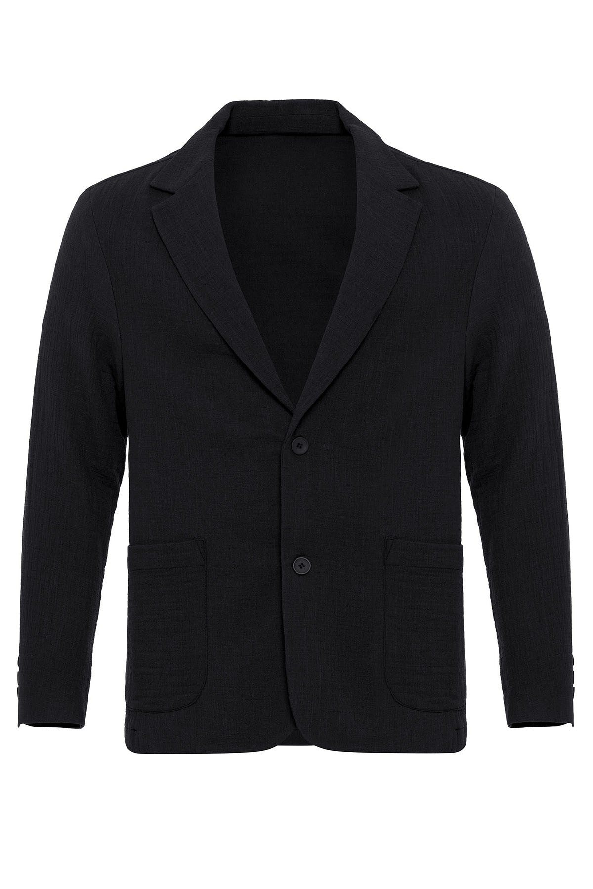 Antioch Men's Blazer Jacket with Side Pockets and No Lapels